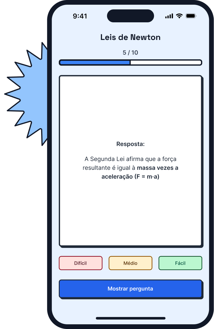 Learn more in less time with flashcards
